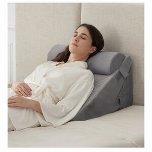 Velvet Gray Adjustable Wedge Pillow